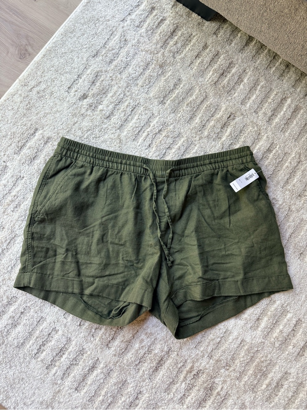 Old Navy Olive Green Drawstring Casual Shorts